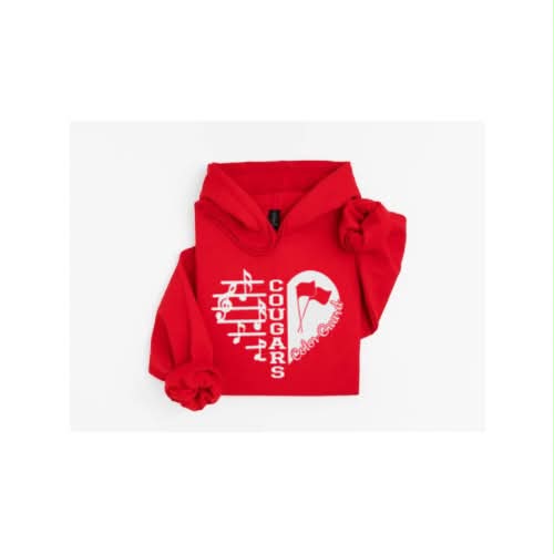 HAHS Marching Band - Heart Color Guard Hoodie