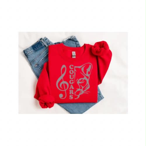 HAHS Marching Band - Cougar Head Sweatshirt