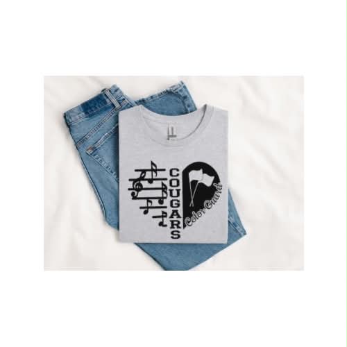 HAHS Marching Band - Heart Color Guard T Shirt