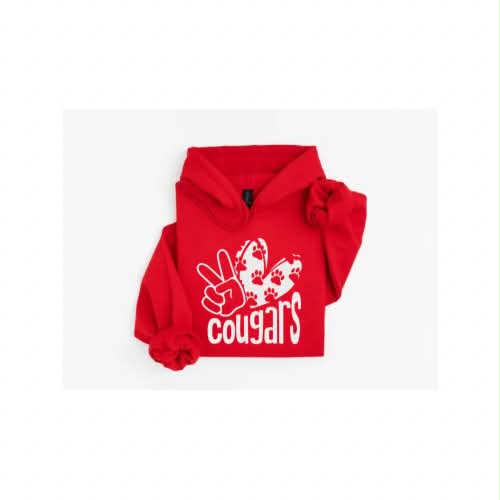 HAHS - Peace Love Cougars Hoodie