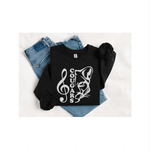 HAHS Marching Band - Cougar Head Sweatshirt