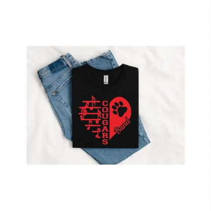 HAHS Marching Band - Heart Band T Shirt