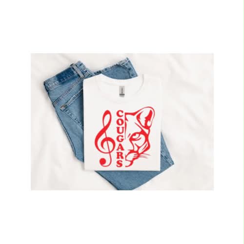 HAHS Marching Band - Cougar Head T Shirt