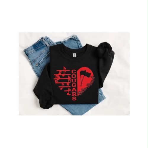 HAHS Marching Band - Heart Color Guard Sweatshirt