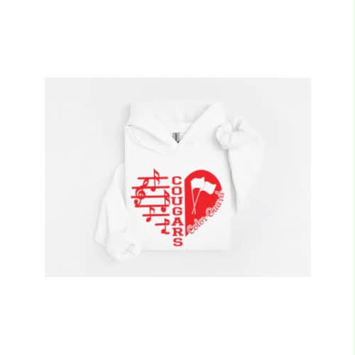 HAHS Marching Band - Heart Color Guard Hoodie