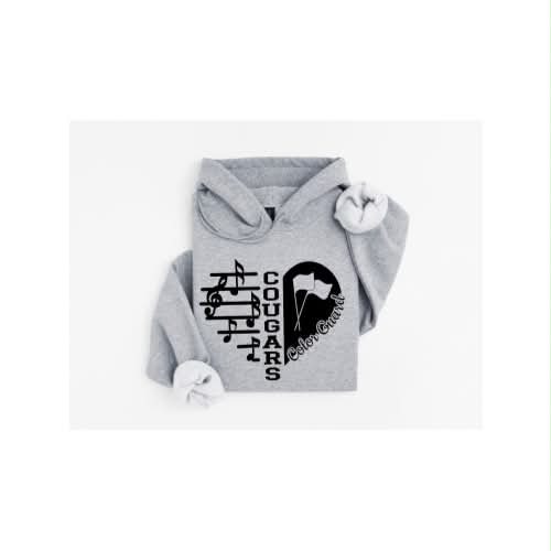 HAHS Marching Band - Heart Color Guard Hoodie