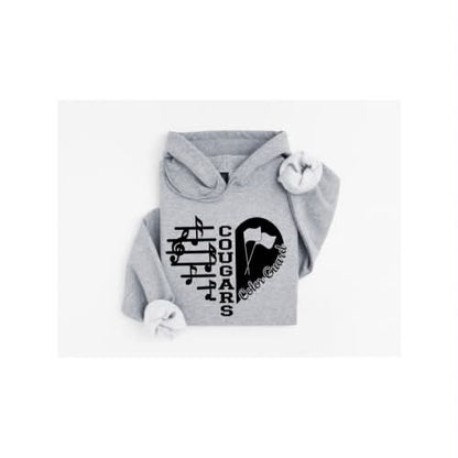 HAHS Marching Band - Heart Color Guard Hoodie